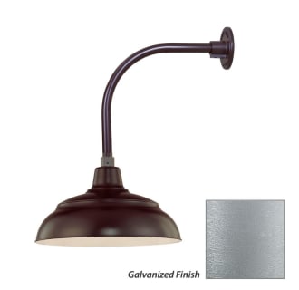 Millennium Lighting-RWHS14-RGN12-Fixture with Galvanized Finish Swatch