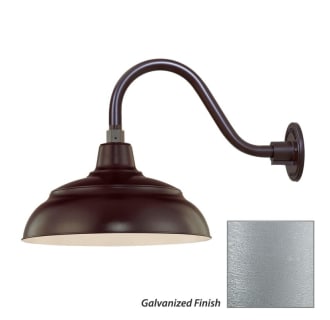 Millennium Lighting-RWHS14-RGN15-Fixture with Galvanized Finish Swatch
