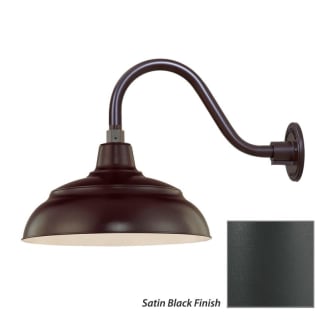 Millennium Lighting-RWHS14-RGN15-Fixture with Satin Black Finish Swatch