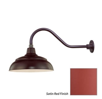 Millennium Lighting-RWHS14-RGN22-Fixture with Satin Red Finish Swatch