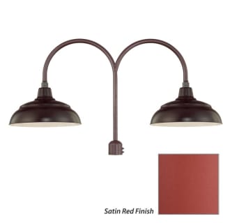 Millennium Lighting-RWHS14-RPAD-Fixture with Satin Red Finish Swatch