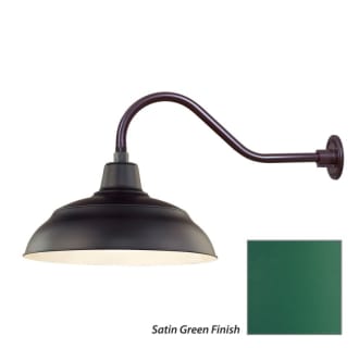 Millennium Lighting-RWHS17-RGN22-Fixture with Satin Green Finish Swatch