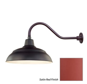 Millennium Lighting-RWHS17-RGN22-Fixture with Satin Red Finish Swatch