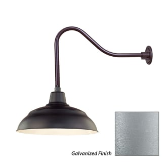 Millennium Lighting-RWHS17-RGN23-Fixture with Galvanized Finish Swatch