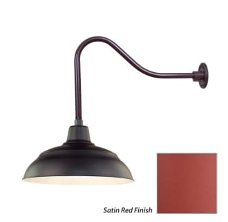 Millennium Lighting-RWHS17-RGN23-Fixture with Satin Red Finish Swatch