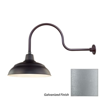 Millennium Lighting-RWHS17-RGN30-Fixture with Galvanized Finish Swatch