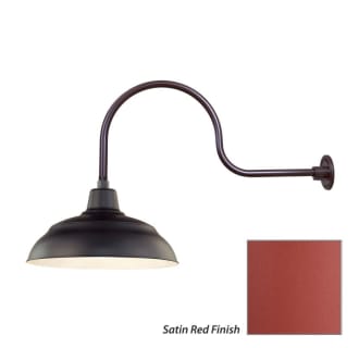 Millennium Lighting-RWHS17-RGN30-Fixture with Satin Red Finish Swatch