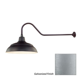 Millennium Lighting-RWHS17-RGN41-Fixture with Galvanized Finish Swatch