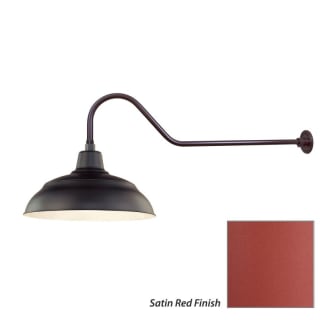 Millennium Lighting-RWHS17-RGN41-Fixture with Satin Red Finish Swatch