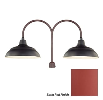 Millennium Lighting-RWHS17-RPAD-Fixture with Satin Red Finish Swatch