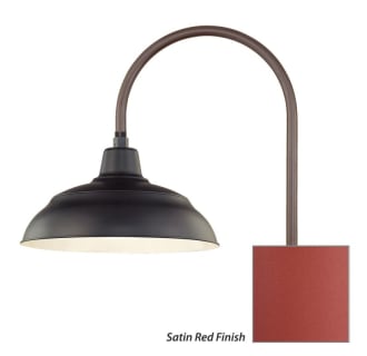 Millennium Lighting-RWHS17-RPAS-Fixture with Satin Red Finish Swatch