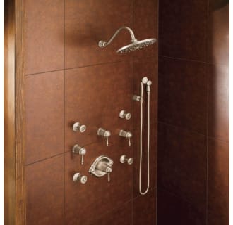 Installed Shower System in Nickel