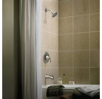 Moen-82550-Installed Tub and Shower in Spot Resist Brushed Nickel