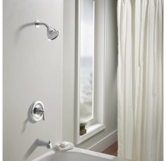 Moen-82910-Installed Tub and Shower in Chrome