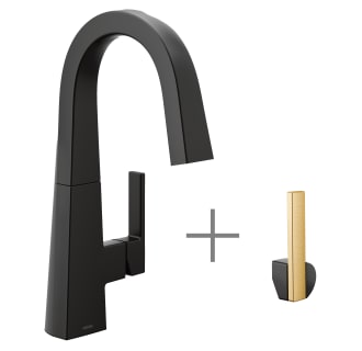 Matte Black Faucet with Brushed Gold and Matte Black Handle