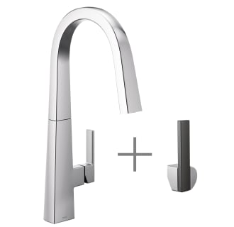 Chrome Faucet with Matte Black and Chrome Handle