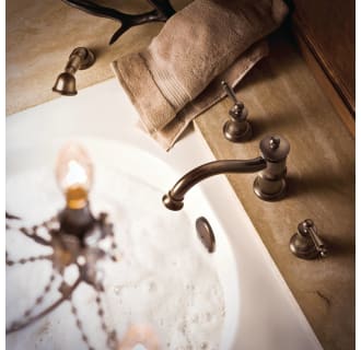 Moen-TS213-Installed Roman Tub Faucet in Oil Rubbed Bronze