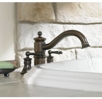 Moen-TS213-Installed Roman Tub Faucet in Oil Rubbed Bronze