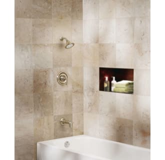 Moen-TS2143EP-Installed Tub and Shower in Brushed Nickel