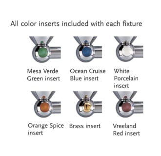 Color inserts included with each fixtures