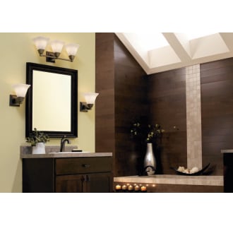 P3135 and P3137 Bathroom Lights with Delta's Dryden Faucets