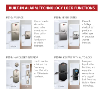 Built-In Alarm Lock Functions