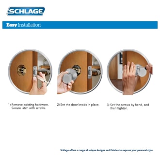 Schlage-F10-BWE-ULD-Easy Installation