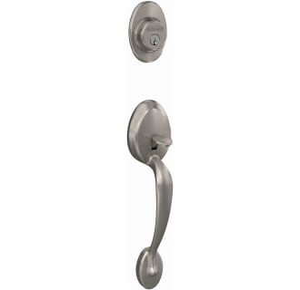 Schlage-FC58-PLY-Satin Nickel Angled Left View