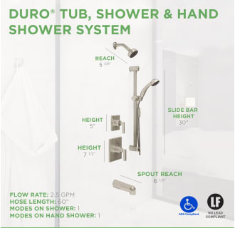 Duro Shower System Brushed