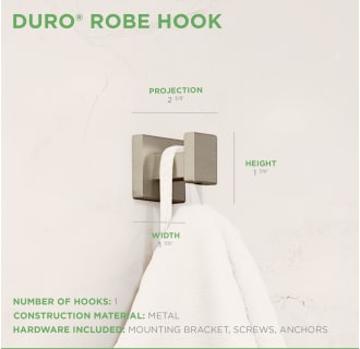Duro Robe Hook Brushed