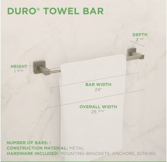 Duro Towel Bar Brushed