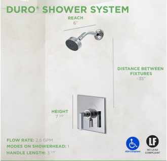 Duro Shower System Dimensions