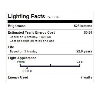 TCP-LED7MR16GU1030KFL-Lighting Facts