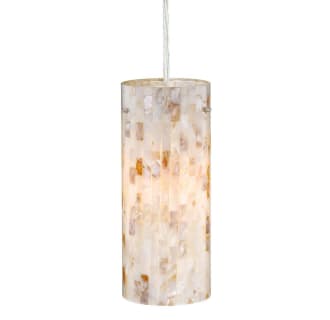 Mosaic Shell shade with light on