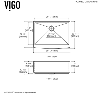Vigo-VG3020C-Dimensions