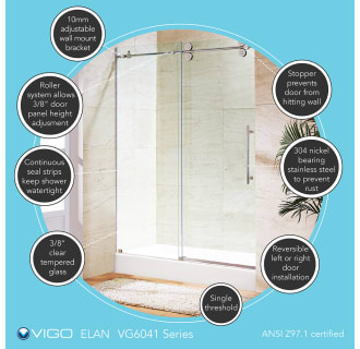 Vigo-VG6041-60WM-Shower Door Features in Stainless Steel