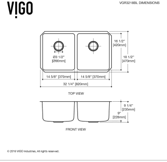 Vigo-VGR3218-Dimensions