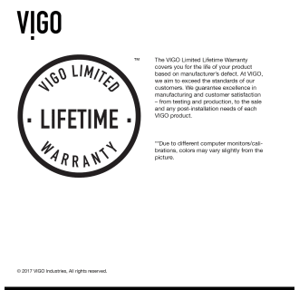 Vigo-VGT1803-Vigo Lifetime Warranty