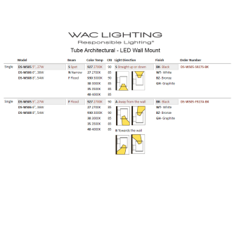 WAC Lighting-DS-WS06-FB-Line Drawing