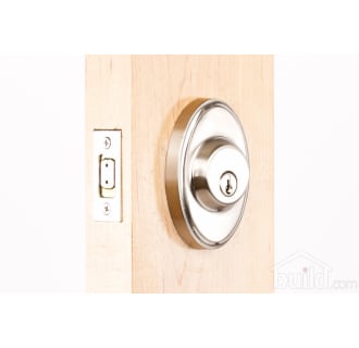 Oval Series 2771 Keyed Entry Deadbolt Outside Angle View