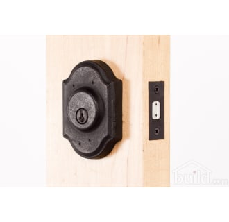Premiere Series 7571 Keyed Entry Deadbolt Outside Angle View