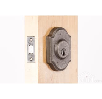Premiere Series 7571 Keyed Entry Deadbolt Outside Angle View