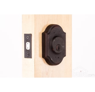 Premiere Series 7572 Keyed Entry Deadbolt Outside Angle View