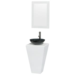 Wyndham Collection-WC-CS004-Vanity in Glossy White with Smoke Glass Sink