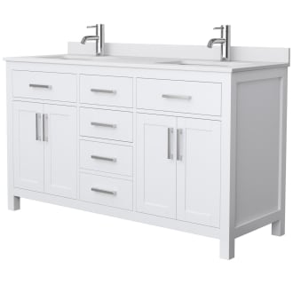 Finish: White / White Cultured Marble Top / Brushed Nickel Hardware