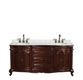 Front Vanity View with White Carrera Top