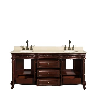 Open Front Vanity View with Ivory Top
