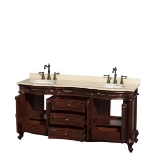 Open Vanity View with Ivory Top