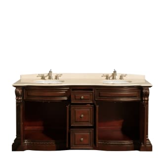 Open Front Vanity View with Ivory Top