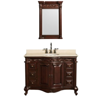 Front Vanity View with Ivory Top and Mirror